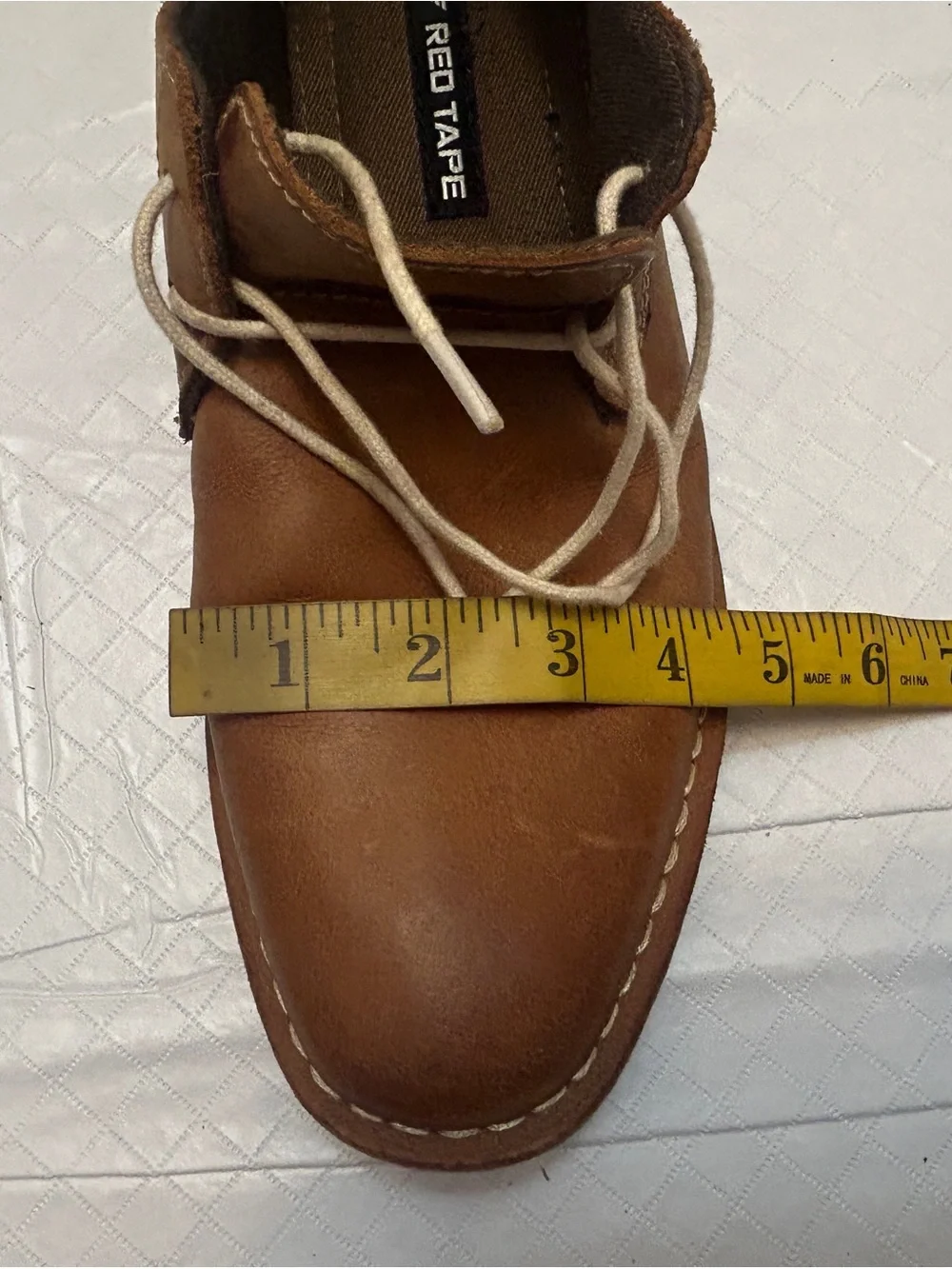 Red Tape Men's Brown Leather Oxford Dress Shoes Lace-Up Size 11